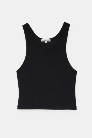 Verona Crop Tank - Jet Black