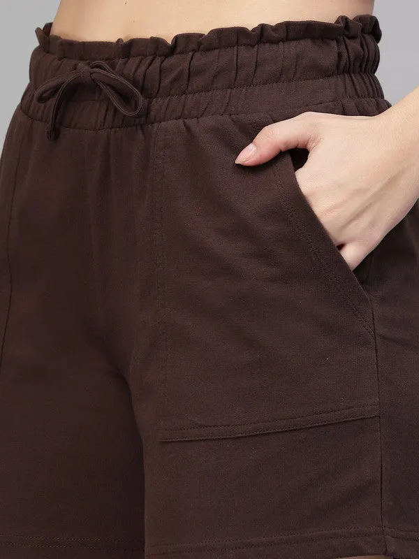 Women Brown Odor Free Shorts