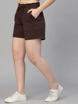 Women Brown Odor Free Shorts