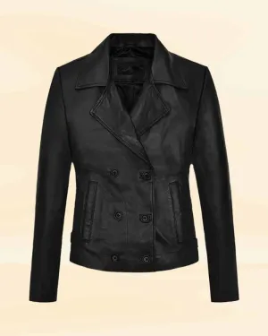 Women Premium Black Leather Jacket
