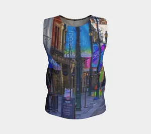 Women's All-Over Loose Long Tank Top - Downtown Calgary Stephen Avenue