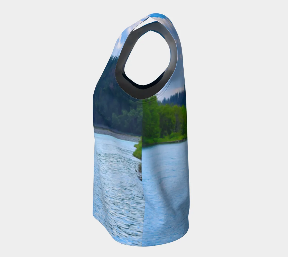 Women's Loose All-Over Regular Tank Top - Edworthy Park Bow River